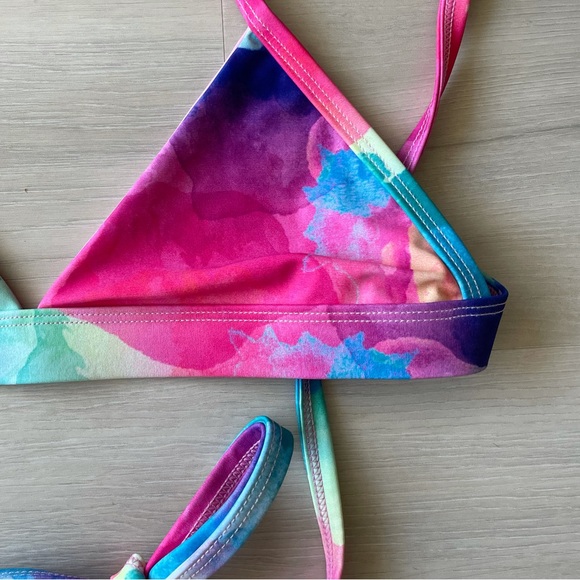 NWT Kulani Kinis tie dye Sundowner Bikini Top - Picture 2 of 5